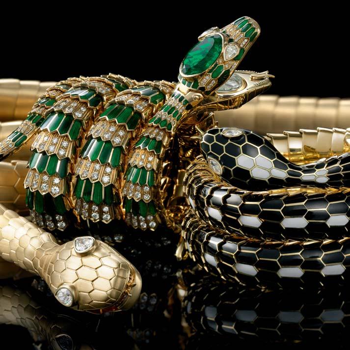 SERPENTI Coiled tightly around the history of humanity, the serpent is a seductive symbol dating back to ancient Greek and Roman mythology.