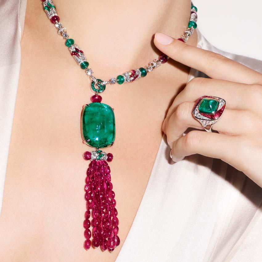 Designing with the surroundings of reality in the shapes, lights, colours of Rome Bulgari translates them into images.