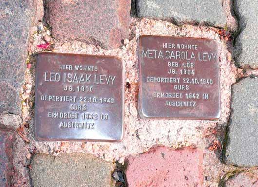 Memorial stones for Leo