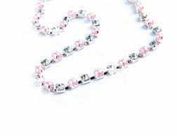 Banding 51D-130-11 Pink Pearl Diamante Banding 51D-130-02 Round Stainless