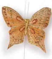 Butterflies (Medium) 75mm 51C-158-12 Gold Glitter