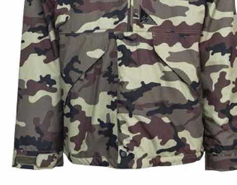 Seam Sealed Polyfill Insulated 40g Regular Fit Length: 33 Chest 25 Size: XS-XXL Camo (Flat