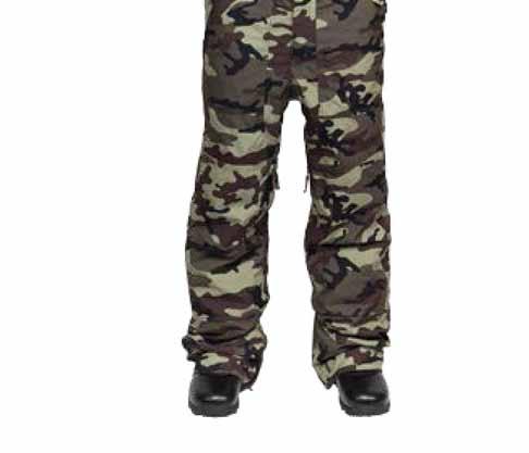 colorways Taffeta lined L1-202-17 OVERALL 100% Polyester Oxford Camo colorway: 100% Polyester Flat Basic 10k Waterproof 10k Breathability Fully