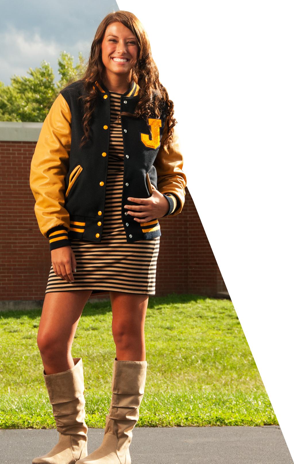 WINTER / 2012 VARSITY JACKET TAKES fashion forward Holloway s new juniors cut jacket combines the pop culture