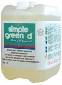MM SMP 72210 Simple Green D Concentrated antibacterial disinfectant for industrial users Biodegradable - non-abrasive - non-flammable Cleaner, disinfectant, deodorizer, virucide*.