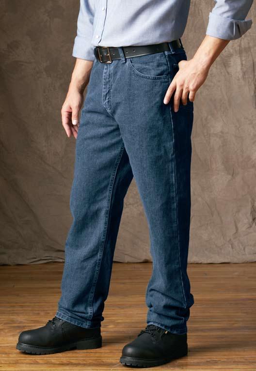 pants C. Wrangler Hero 5-Star Relaxed Fit Jean, (W976DS) D. Utility Denim Work Jean, Rigid Indigo (PD52DN), Pre-Wash Black (PD54BW), Pre-Wash Indigo (PD54PW) E.