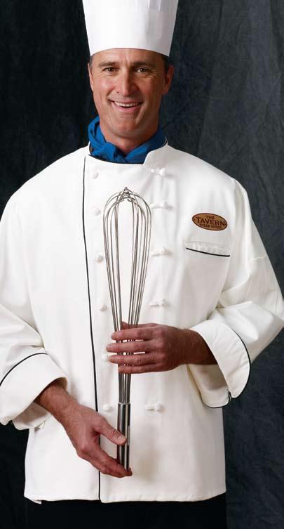 KC82 8.5 oz., 100% Cotton Twill B.12 Knot-Button Chef Coat, A. Master Chef Coat, B.