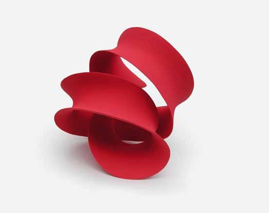 MERETE RASMUSSEN RED LOOP 2014 STONEWARE 55 X 40 X 35 CM I am interested in the way one defines and comprehends space through physical form.