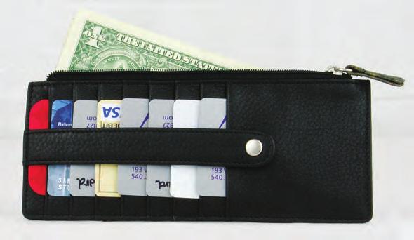 Men s Suit Wallet LA061 Bifold wallet with 10 card slots and double bill compartment.