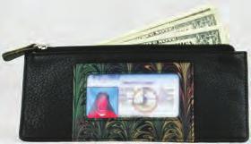 Passcase Wallet LAC011 Bifold wallet with nine credit card pockets, pullout ID or card