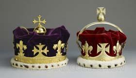 ) Crowns of Princes of Wales, Frederick & George The most famous diamond in the Crown Jewels, the 105.