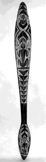 Dance Paddle Papua New Guinea, North Solomons, Buka Island Buka people and pigment 61.86.2 Gift of Mr.