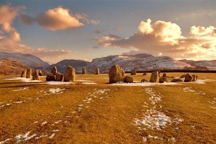 CastleriggStone Circle stands one mile to the east of Keswick and was built around 3000 BC.