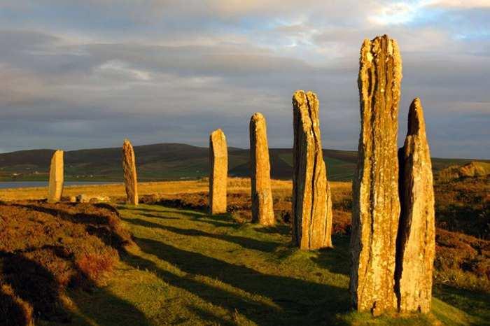Orkney Islands is littered with stone structures.