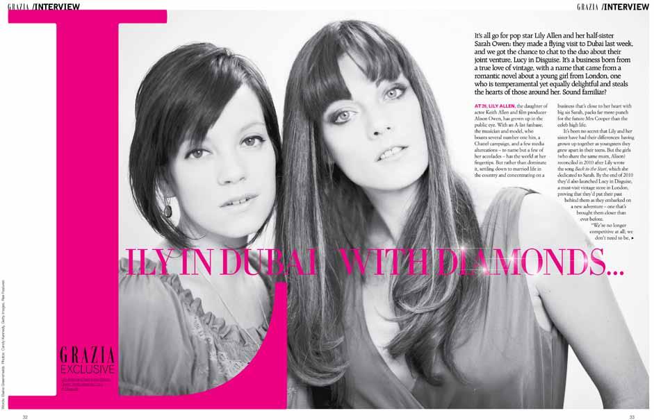 INTERNATIONAL NETWORK MIDDLE EAST This month Grazia Middle East had another
