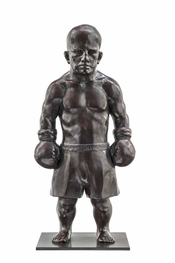 8 I Mauro Corda Nain boxeur, Bronze, edition of 8 62 x 25 x 25 cm 24.4 x 9.