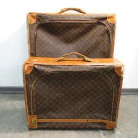 $160 240 138 TWO LOUIS VUITTON SOFT SIDED SUITCASES