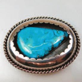 NAVAJO STERLING SILVER RINGS set with 13 freeform turquoise cabochons,