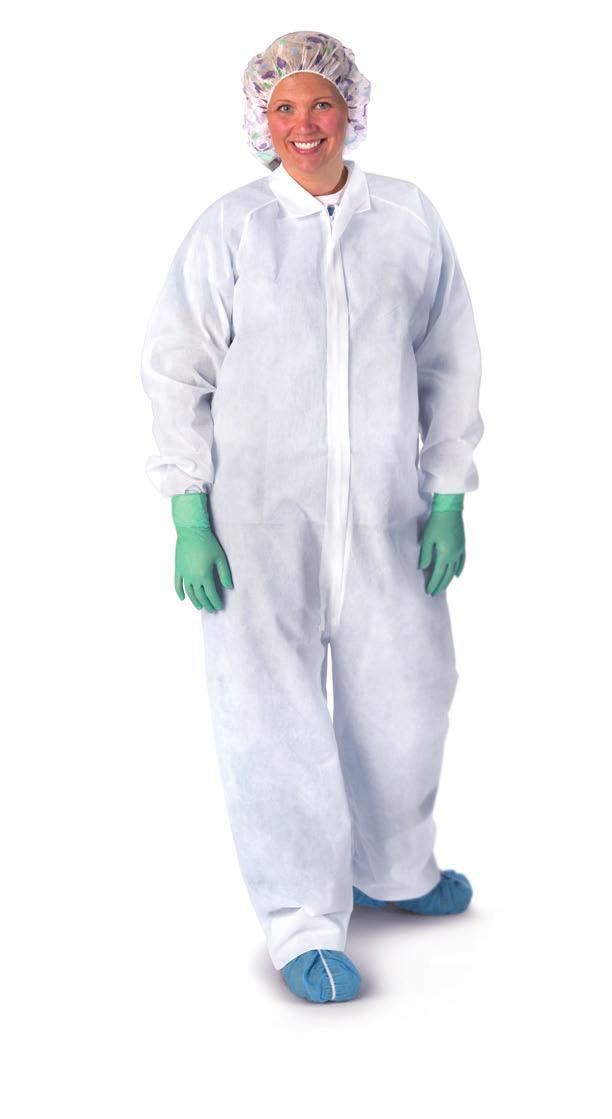 Coveralls Classic Breathable Coveralls Made from microporous breathable laminate material. Maximum protection - ideal for maternity or the O.R. Comfortable for extended periods. Available in white.