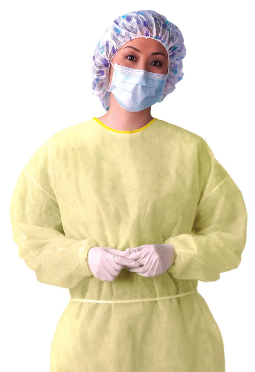 Comfort Drives Compliance/AAMI Gowns Levels of Barrier Protection (from AAMI PB70:2003) Medline Isolation Gowns with color-coded neck bindings meet the test requirements set forth by the Association