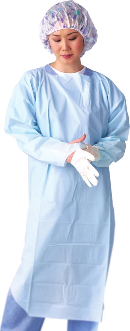 Protective Gowns Prevention Plus Gowns offer protection against heavy fluids Made from blue impervious breathable material. High level of fluid protection.