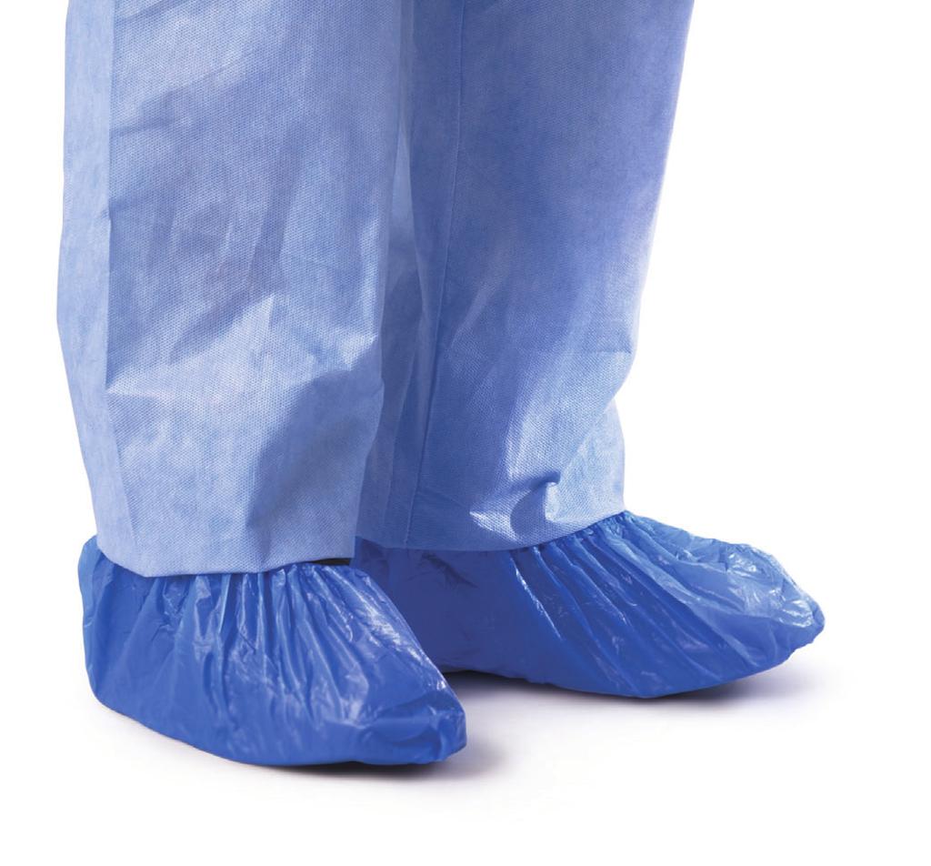 Non-Skid Multi-Layer Shoe Covers are ideal for extended wear situations involving low to moderate fluid content Made from highly breathable, fluid-resistant material.