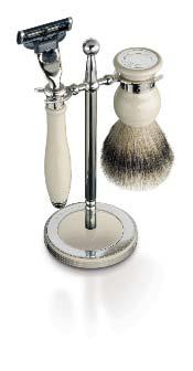 Diameter: 68mm Length: 175mm Classic shaving set & stand / Black: 00768 Classic shaving set & stand / Ivory: 00769