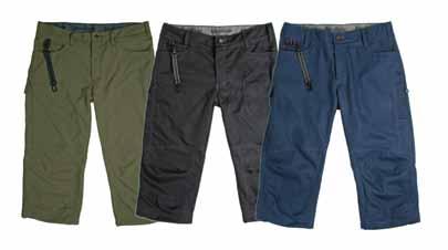 The trousers have pre-bent legs and many effective pockets. 100% polyamide, which combines a soft cotton feel and an advanced fibre technology.