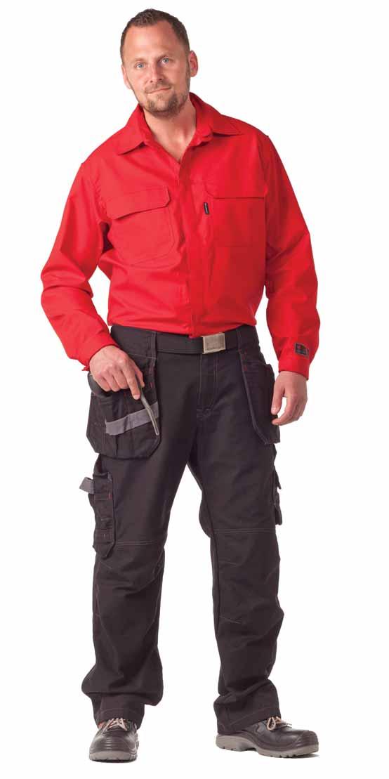 Flame resistant shirt A shirt with high standards! New! Flame resistant shirt Flame retardant shirt with hidden snap buttons and two practical breast pockets.