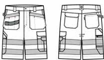 EN 471 Class 2 Tool pocket shorts Class 2 Same perfect fit as our successful Jubilee Carpenter