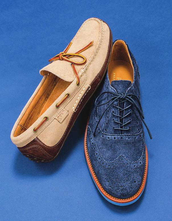 STEP OUT! Polo Ralph Lauren NEUTRAL OR BLUE: It s your call.