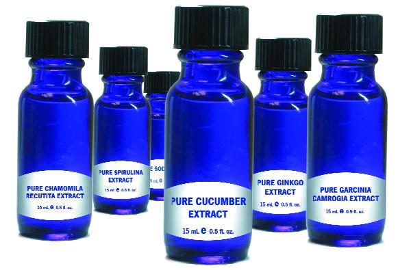 pure extracts PURE CUCUMBER EXTRACT An extract with anti-inflammatory actions and skin tightening properties. 1/2oz $13.95 4oz $87.