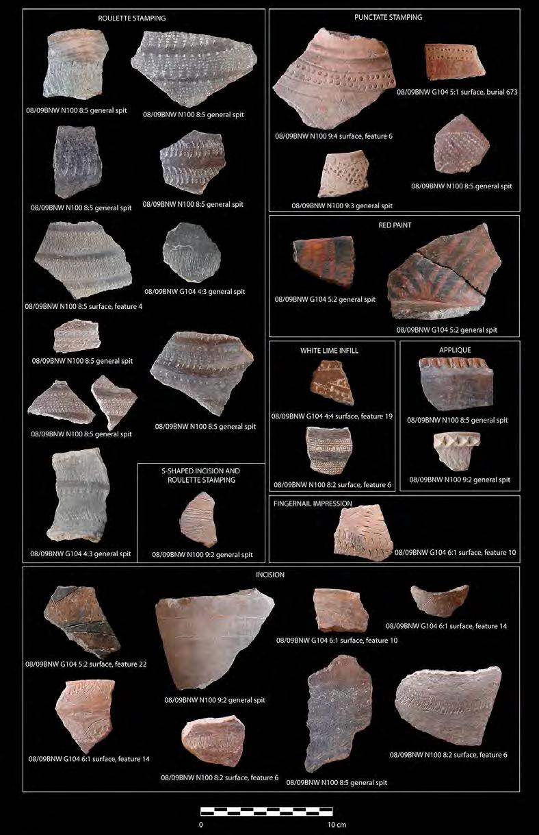 342 Contextualising the Neolithic Occupation of Southern Vietnam Figure 9.2. Ban Non Wat ceramic modes of decoration, neolithic occupation layers, 2008 2009 excavation.