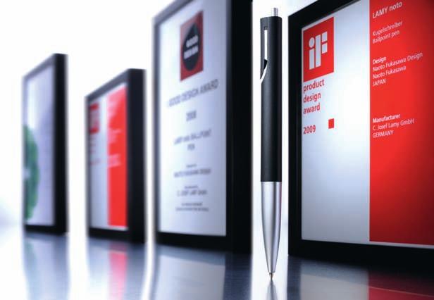 Award-winning. Lamy has won more national and international design awards than any other manufacturer of writing instruments.