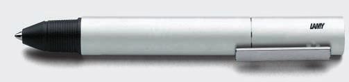 pur Made of the modern material aluminium. This series from Lamy is a successful advertising vehicle. 247 147 Company logo as emblem on the end of the body / cap.