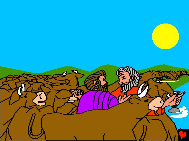 Lotti karjased vaidlesid Aabrami karjalastega.