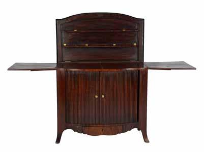 Lot 712 Victorian mahogany server with hinged top and