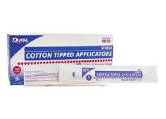 cotton tip Sterile 2 s available in an easy to peel package Non-sterile applicators packaged in bags of 100 with a sterilization,