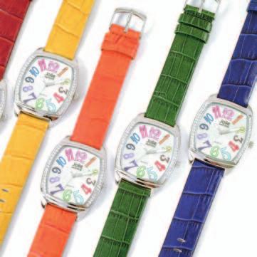Bliss 0028- Feel blissful when you wear this very stylish and colorful watch, with a mix of the season s best colors and crystal design on the