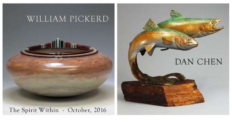 Dan's bronze wildlife sculptures and William's alabaster vessels will be on exhibit along with a few collaborative