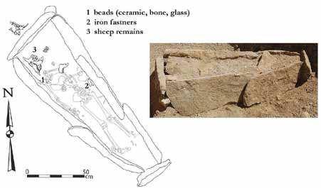 bone is next to the skull, which is the only indication that this tomb was disturbed or reopened. However, according to Miller (2009b) the tomb has been reopened.