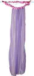 Veils Soft georgette drapes from a silk