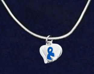 This sterling silver plated necklace is a 17 inch snake chain with a lobster clasp that has a large dark blue