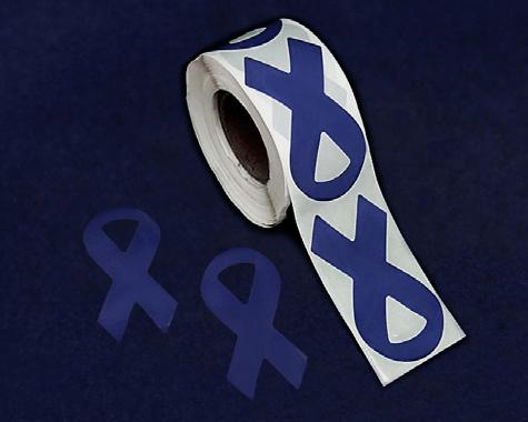 A simple Thank You over a dark blue ribbon. Blank inside.