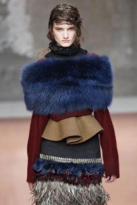 Massimo Rebecchi As we have seen throughout the collections, dyed fur is a