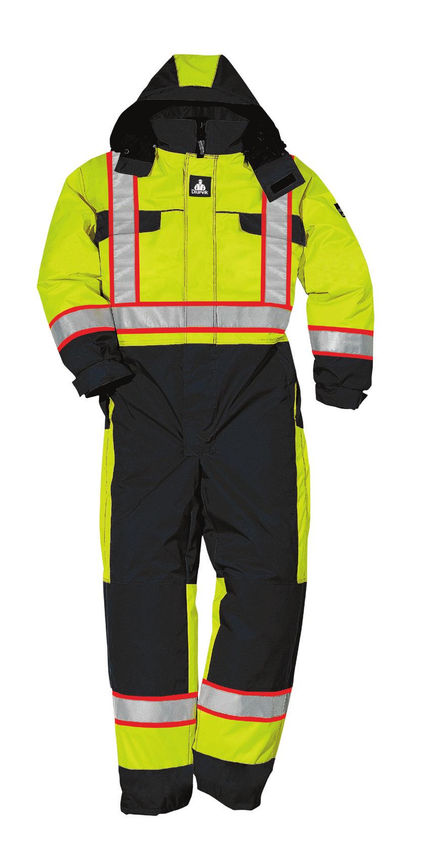 CSA COMPLIANT HIVIS + THERMAL DJUPVIK HIVIS QUILTED COVERALL Model No.