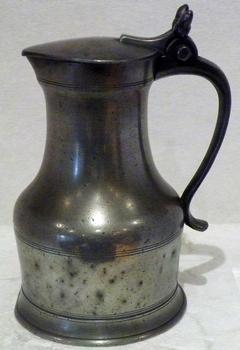 NORMANDY PEWTER WINE MEASURE c1750 Interesting & mark. Here is an ebay transaction of mine that went wrong.