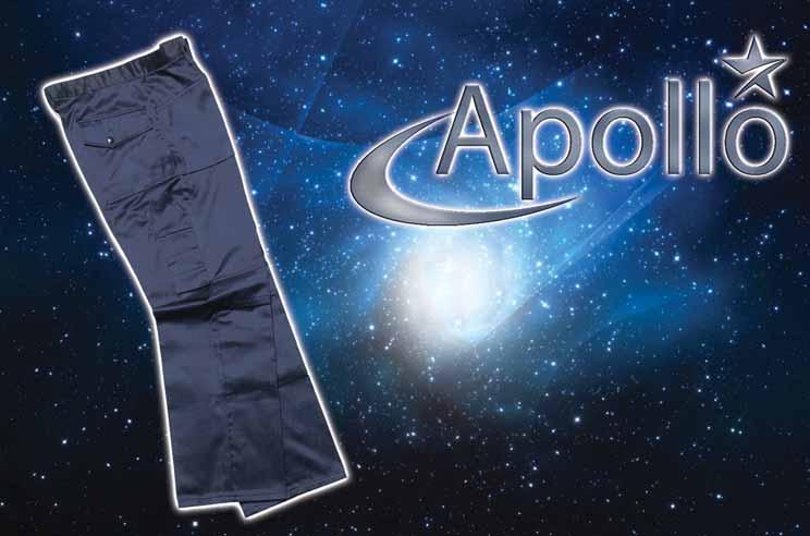 WORKWEAR - TROUSERS APOLLO WORK TROUSER Polycotton fabric with a durable stain resistant finish. Zip fly closure.