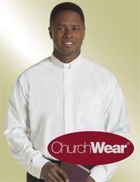white long-sleeve clergy shirt a wardrobe standard.