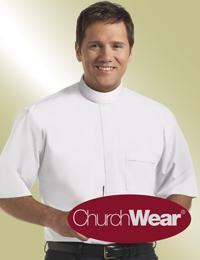 Wear with a full clerical collar, sold separately Banded Collar Clergy Shirt SM115 * See Size Chart Below Classic and professional with a contemporary twist, this black clergy